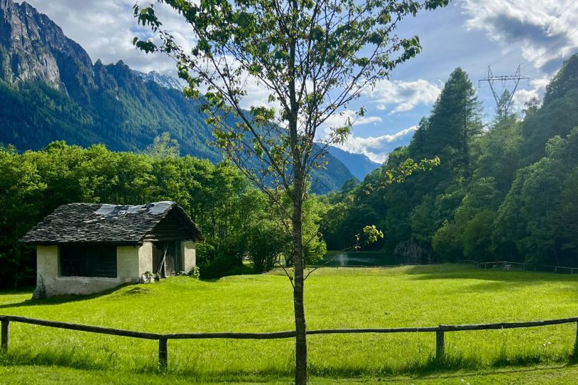 Holzaufbau Untergrund für Zelt