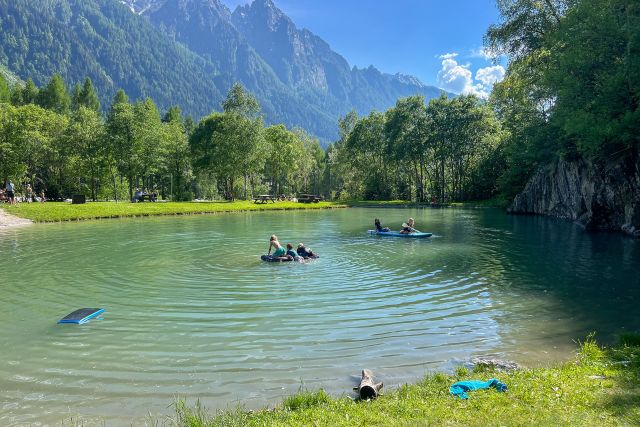 Badesee beim Camping Mulina